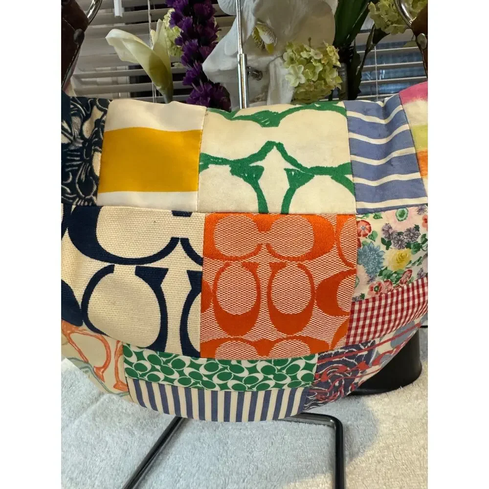 Coach Hampton Patchwork Multicolor Y2K Patchwork Hobo Bag 10441 (pu210)